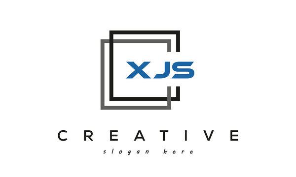 creative Three letters XJS square logo design	