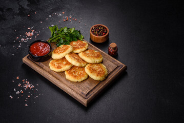 Potato Cakes. Vegetable fritters, latkes, hash browns. Vegetable pancakes