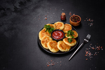 Potato Cakes. Vegetable fritters, latkes, hash browns. Vegetable pancakes