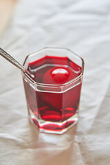 preparation for the Easter holiday, coloring eggs at home, tissue with spoons