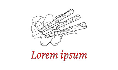 hand drawn offer sent logo template