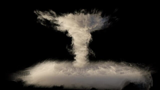 A huge tornado scene, a tornado with an alpha channel.