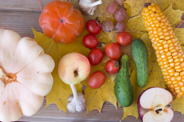 Vegetable on the table