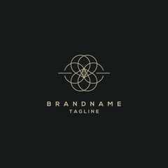 Abstract luxury logo design vector illustration