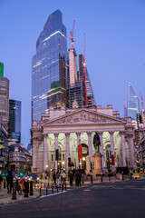 Royal Exchange, founded in the 16th century by the merchant Sir Thomas Gresham, the city, London, England, Great Britain