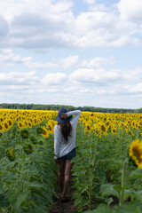 Fototapeta premium person in field