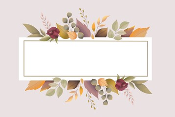 Fototapeta premium spring floral frame