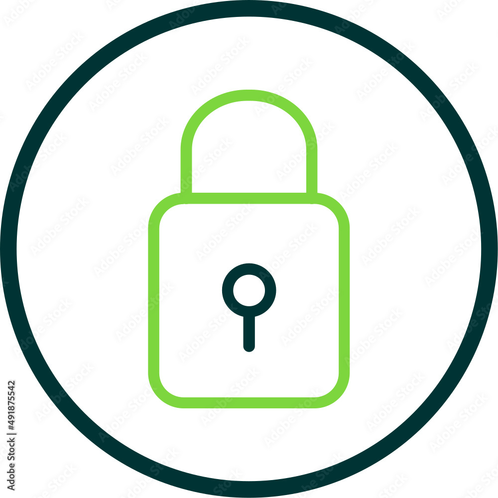 Poster lock icon