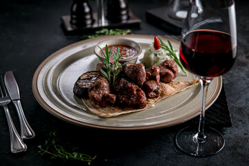 lamb chops with wine