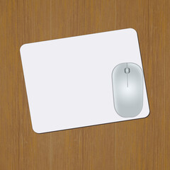 illustration of mouse and pad
