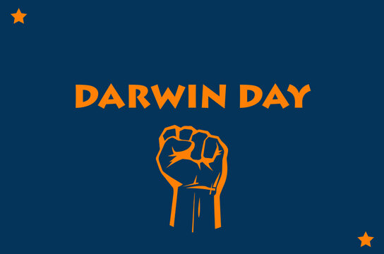 Darwin Day Vector Template Design