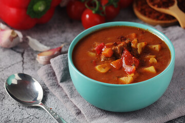 Traditional Hungarian meat stew - Goulash	