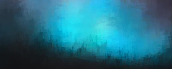 Fototapeten Abstract art painting cityscape background painted texture with dark night futuristic urban buildings silhouette industrial city skyline landscape scene in sci-fi cyberpunk concept backdrop banner © Aurelia's Dreams