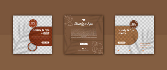 beauty and spa makeup social media post banner square flyer social media post 