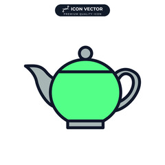 teapot icon symbol template for graphic and web design collection logo vector illustration