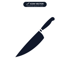 kitchen knife icon symbol template for graphic and web design collection logo vector illustration