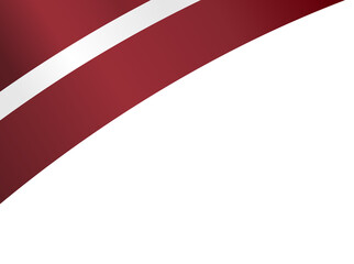 Latvia flag wave  isolated  on png or transparent background,Symbol Latvia,template for banner,card,advertising ,promote,and business matching country poster, vector illustration - obrazy, fototapety, plakaty