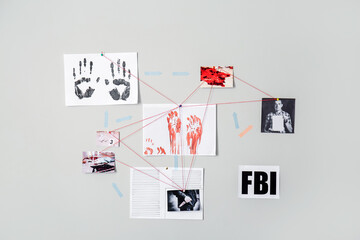 Processing of evidence in office of FBI agents
