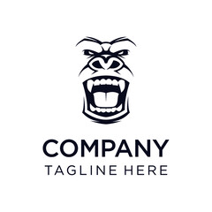 gorilla graphic vector illustration logo