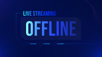 Offline gaming background template for streamer . Starting gaming background. Ending gaming background. twitch banner template gaming background 
