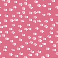 Seamless polka dots pattern for fabrics and textiles and packaging and linens and gifts and cards