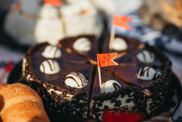 Appetizing cake. Sweet Cakes