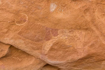 Fotobehang Detail of Laas Geel rock paintings, Somaliland © Matyas Rehak