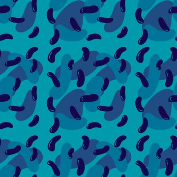 Abstract seamless beans pattern for fabrics and packaging and gifts and cards and linens and kids © Tetiana