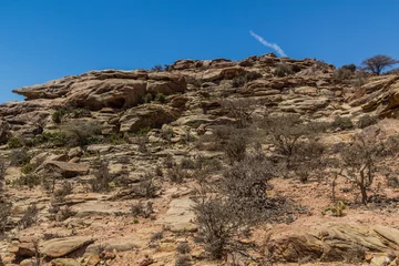 Fotobehang Landscape around Laas Geel rock paintings, Somaliland © Matyas Rehak