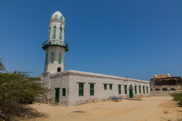 Fototapeta na wymiar View of a mosque in Berbera, Somaliland