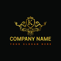 K_Vintage_and_luxury_logo_template_Premium_Vector,Royalty