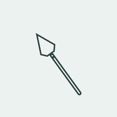 Spear vector icon illustration sign