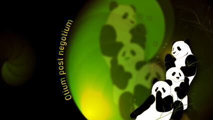 Cute pandas © Just a DREAM