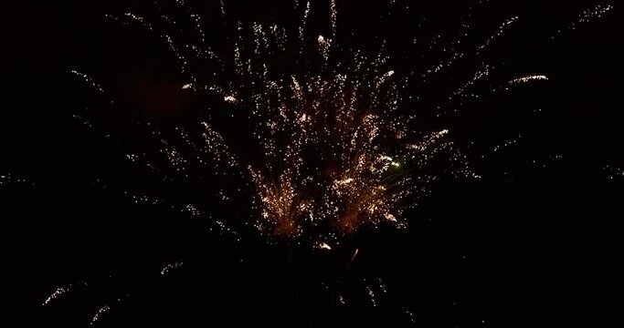 Abstract firework footage in slow motion loop