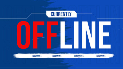 Offline gaming background template for streamer . Starting gaming background. Ending gaming background. twitch banner template gaming background 