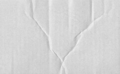 Closeup crumpled white or light grey paper texture background, texture.White paper sheet board with space for text ,pattern or abstract background.