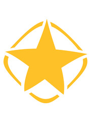 Obraz premium Comic Polizei Stern 