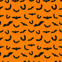 seamless bat pattern for background, greeting card, packaging, texture, fabric pattern, wallpaper, wall decoration