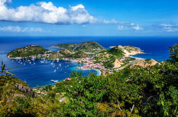 Naklejka na ściany i meble Bay of Les Saintes, Terre-de-Haut, Iles des Saintes, Les Saintes, Guadeloupe, Lesser Antilles, Caribbean.