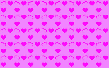 Vector colorful pattern with hearts for textiles or other industrial uses