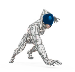 mega soldier is falling down