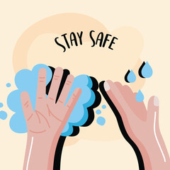 stay safe lettering campaign