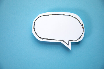 the comment sign from paper