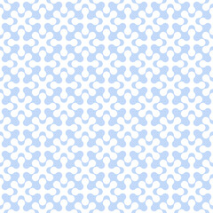 Abstract seamless blue geometric pattern.