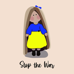 Stop the war. Vector stock illustration eps10.