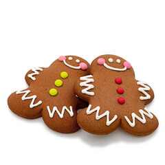 Gingerbread man with glaze ornament