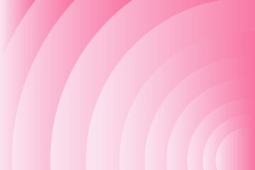 Abstract white and pink gradient luxury overlap curve circle background. Vector illustration.