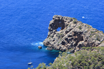 Schöne Landschaft an der Küste auf Mallorca