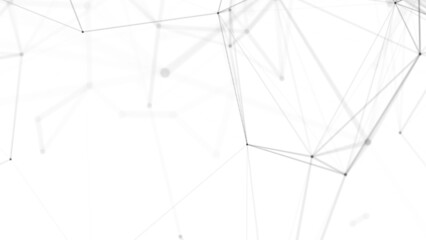 Plexus fantasy abstract technology. Abstract geometric background with moving lines, dots and triangles. Science. Medicine and technology