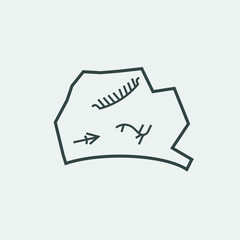 Rock_art  vector icon illustration sign
